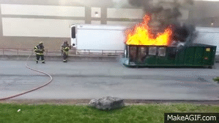 Image result for dumpster fire funny gif
