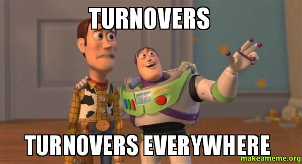 turnovers turnovers everywhere - | Make a Meme